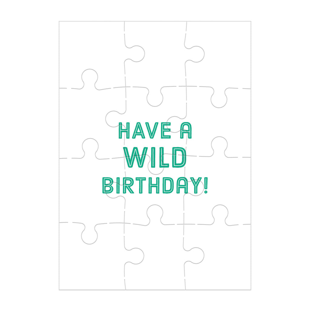 Monkey Cake Greeting Card Puzzle