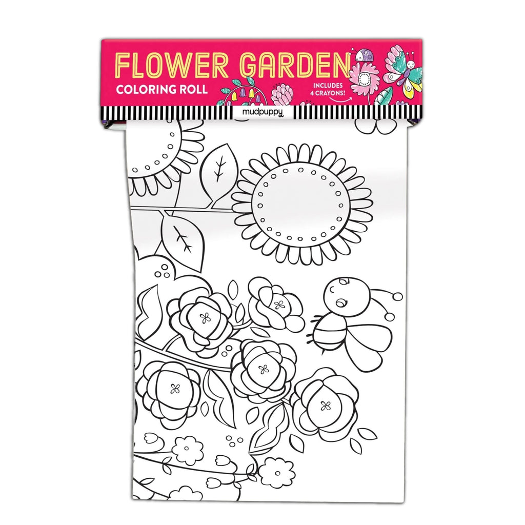 Flower Garden Mini Coloring Roll