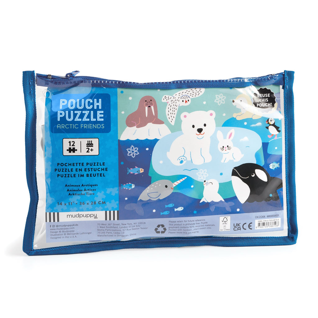 Arctic Friends 12-Piece Pouch Puzzle