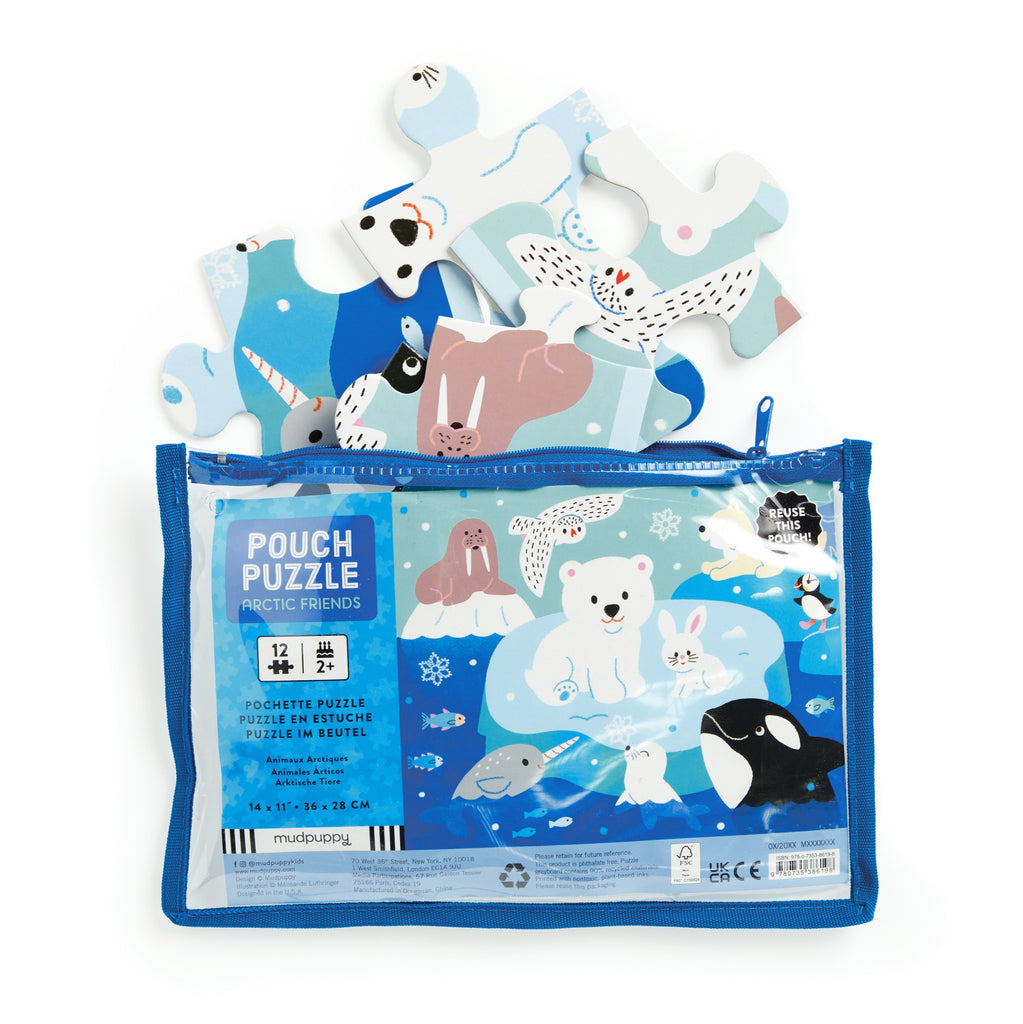 Arctic Friends 12-Piece Pouch Puzzle