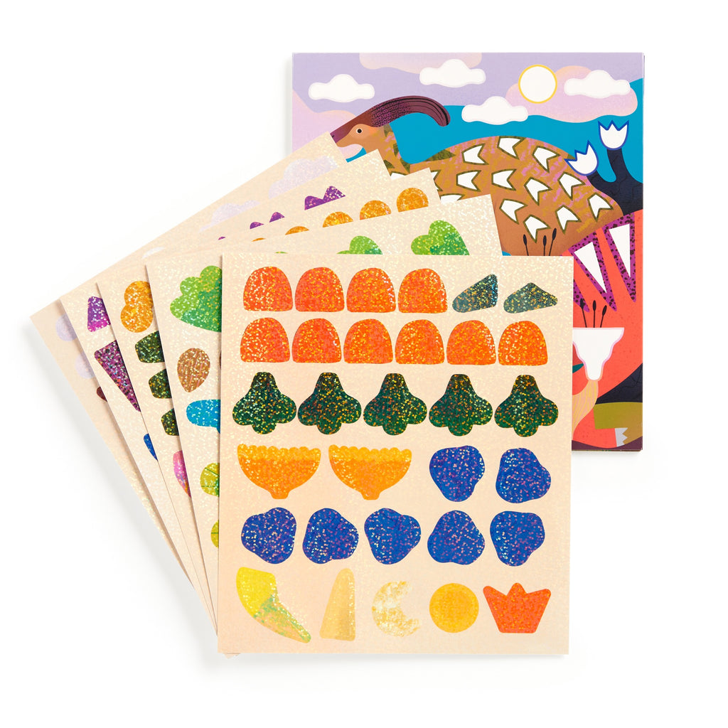 Dinosaur Land Sticker Sparkle Poster Activity Kit