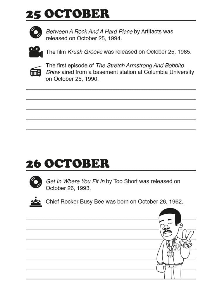 Hip Hop Journal: A Daily Planner