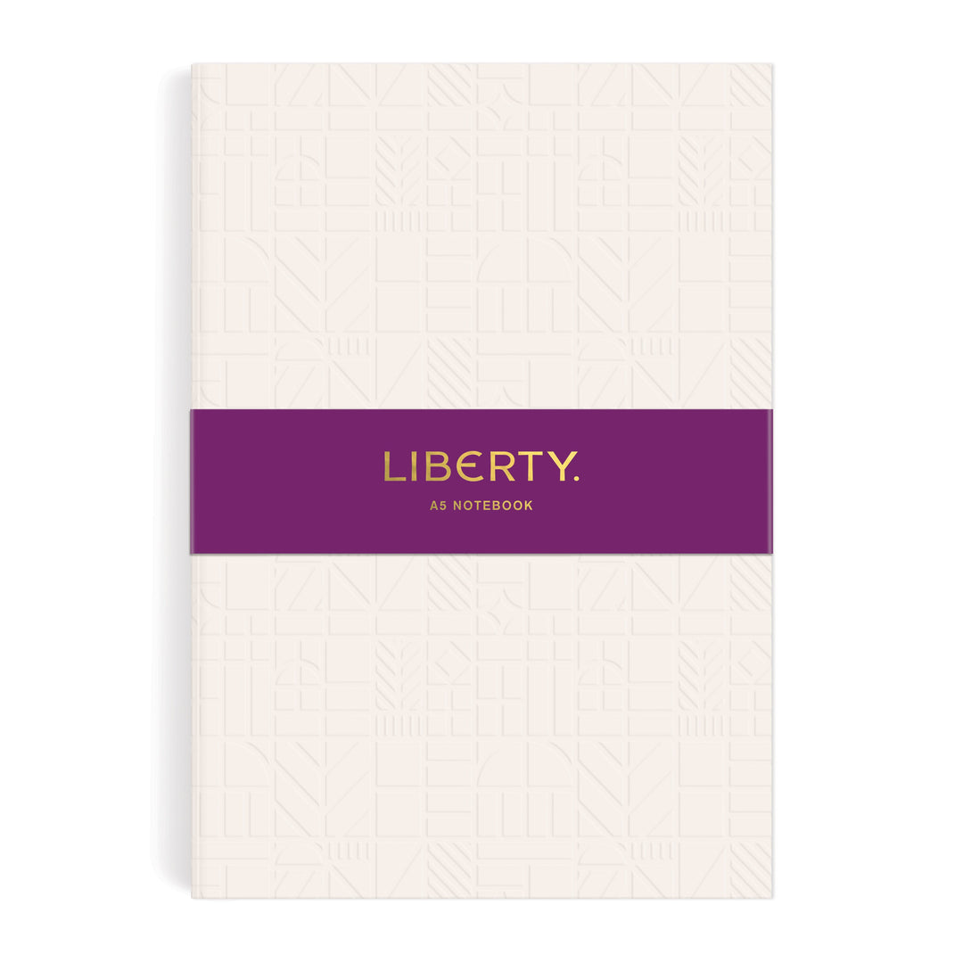Liberty Cream Tudor A5 Embossed Journal