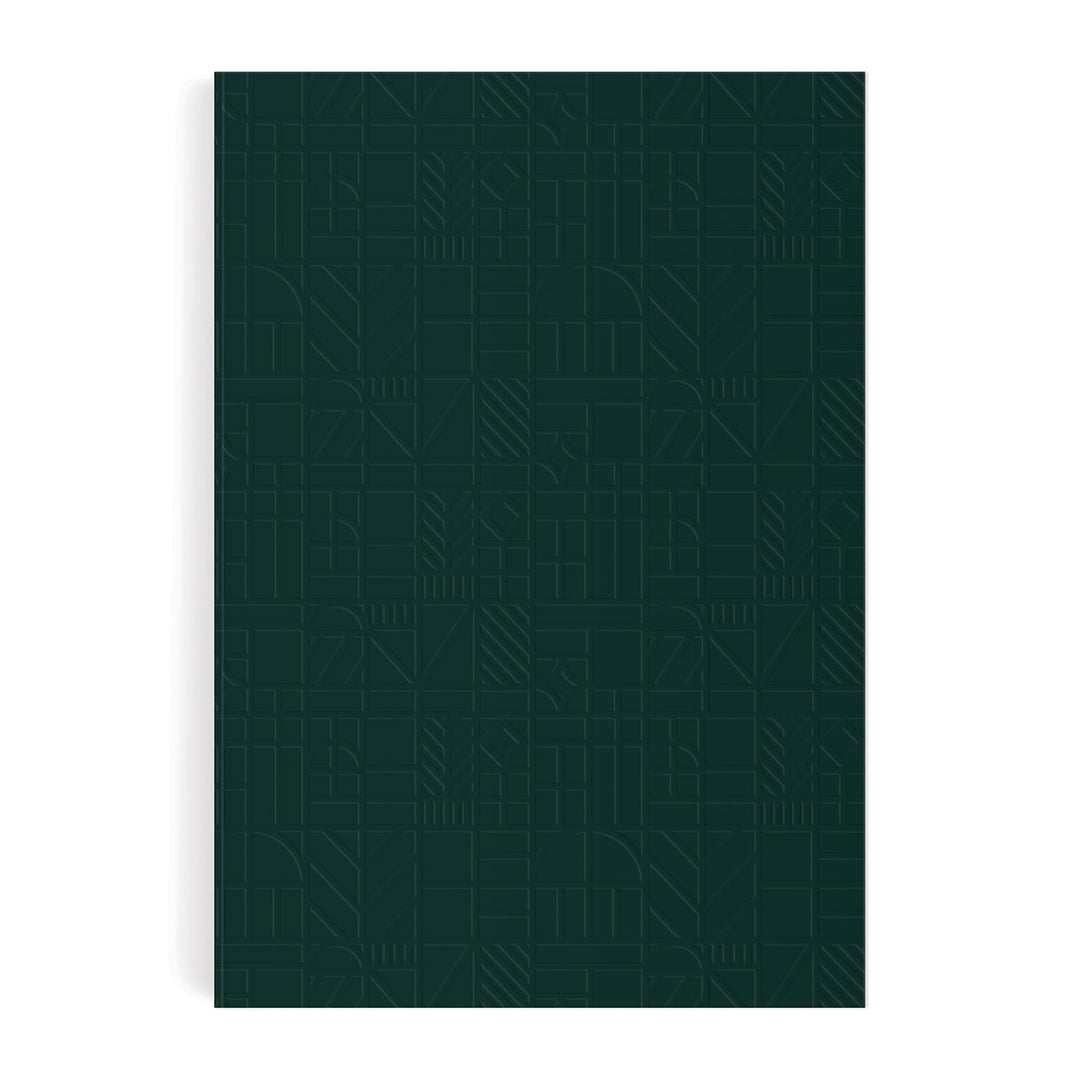 Liberty Dark Green Tudor A5 Embossed Journal