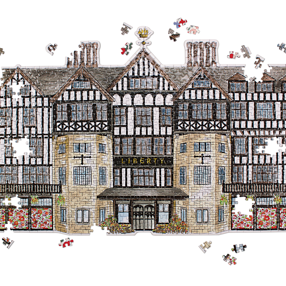 Liberty London Tudor Building 750 Piece Shaped Jigsaw Puzzle