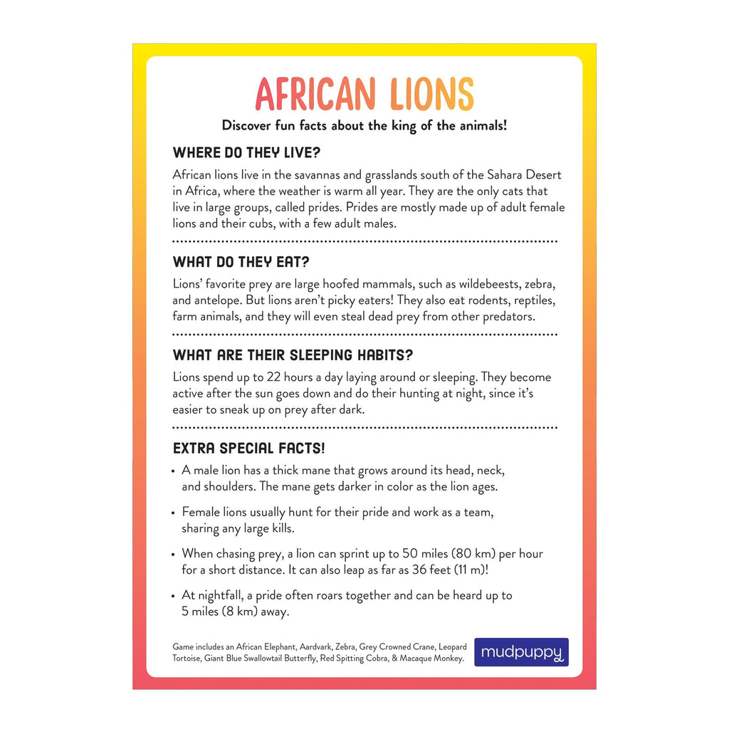 Lion's Safari Search Cooperative Game