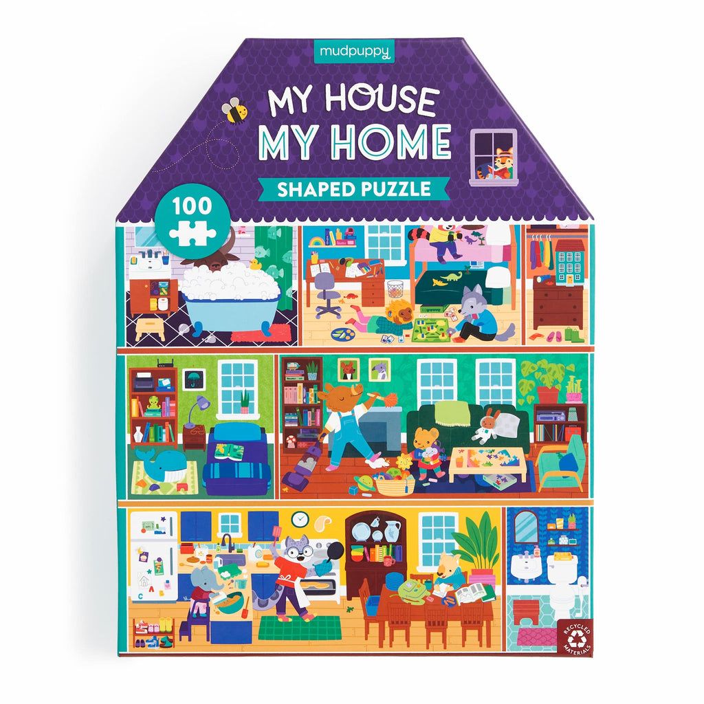 My House, My Home 100 Piece House-Shaped Puzzle