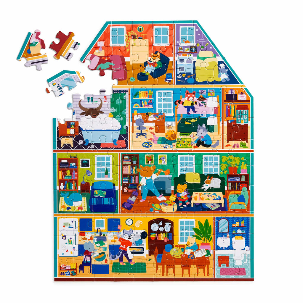 My House, My Home 100 Piece House-Shaped Puzzle