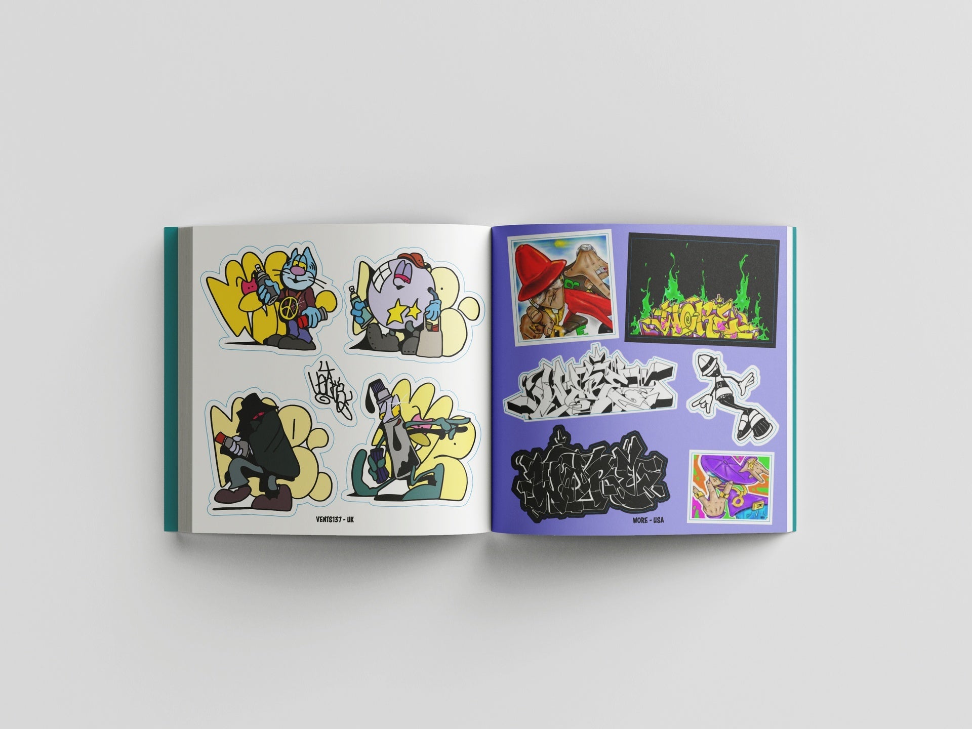 The Graffiti Sticker Book: 300+ Stickers from 50+ Artists