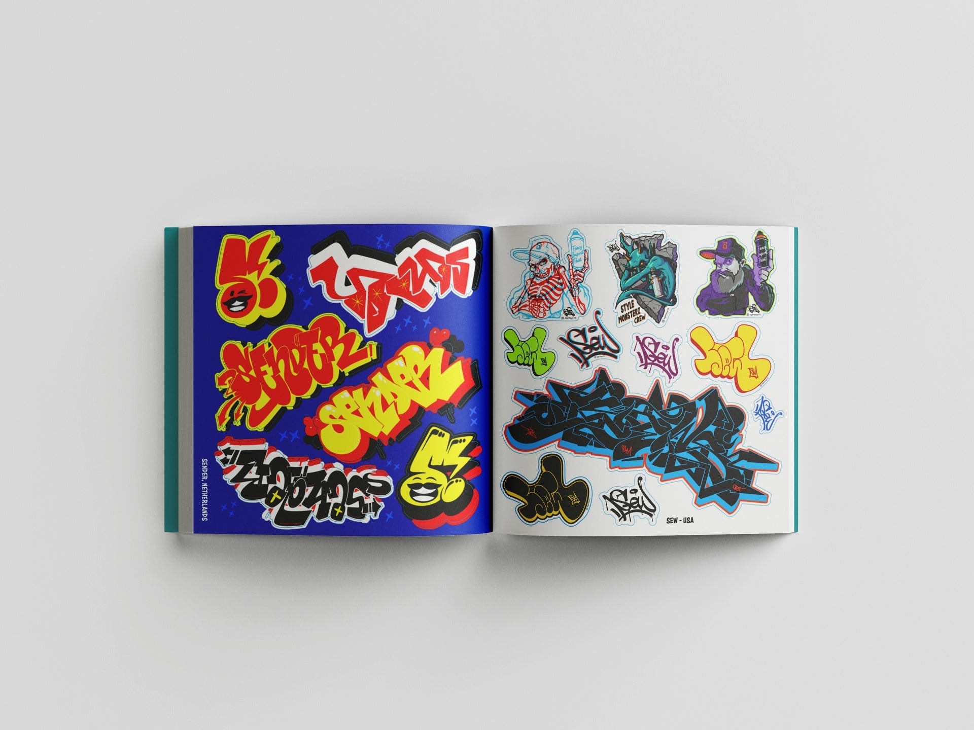 The Graffiti Sticker Book: 300+ Stickers from 50+ Artists