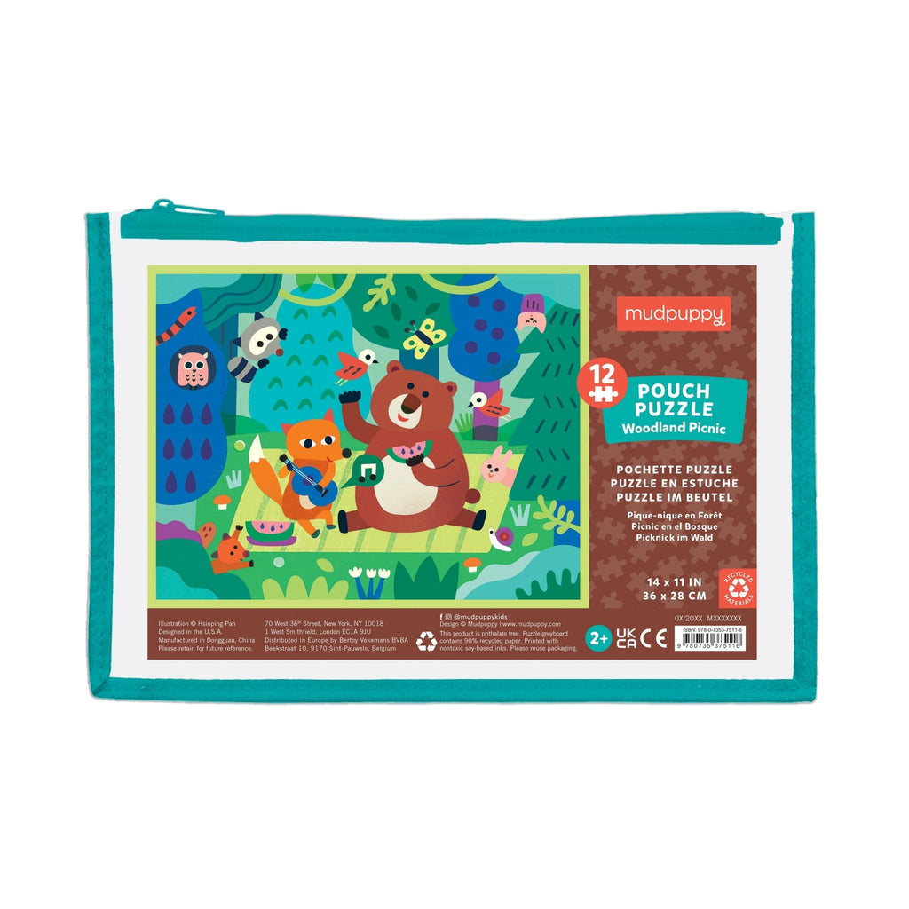 Woodland Picnic 12-Piece Pouch Puzzle