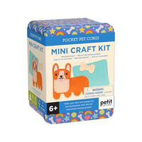 Mini Craft Kit: Pocket Pet Corgi Dog - Portable Felt Sewing Kit