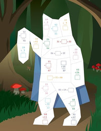 Learn by Sticker: More Addition & Subtraction: Use Math to Create 10 Fantasy Animals!