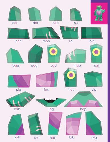 Learn by Sticker: Beginning Phonics: Use Phonics to Create 10 Friendly Monsters!