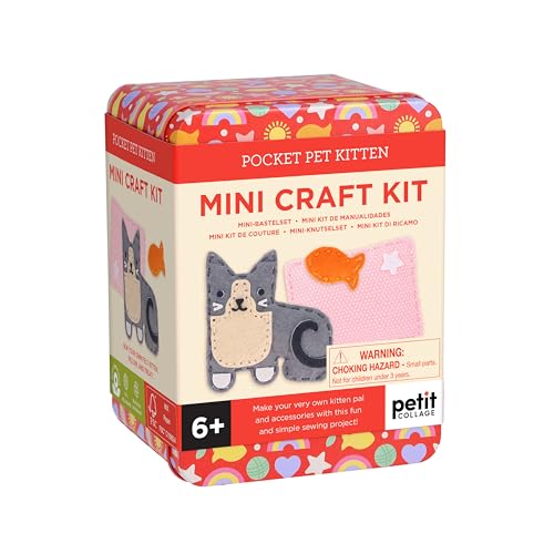 Mini Craft Kit: Pocket Pet Kitten - Portable Felt Sewing Kit