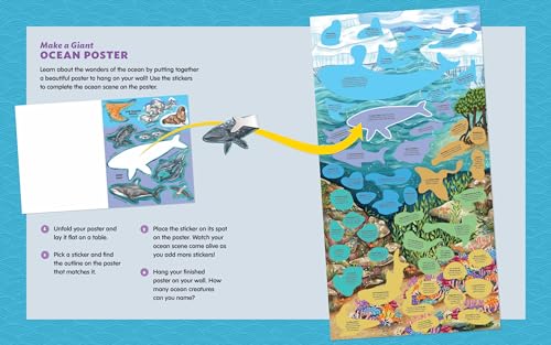 Creatures of the Ocean Sticker Poster