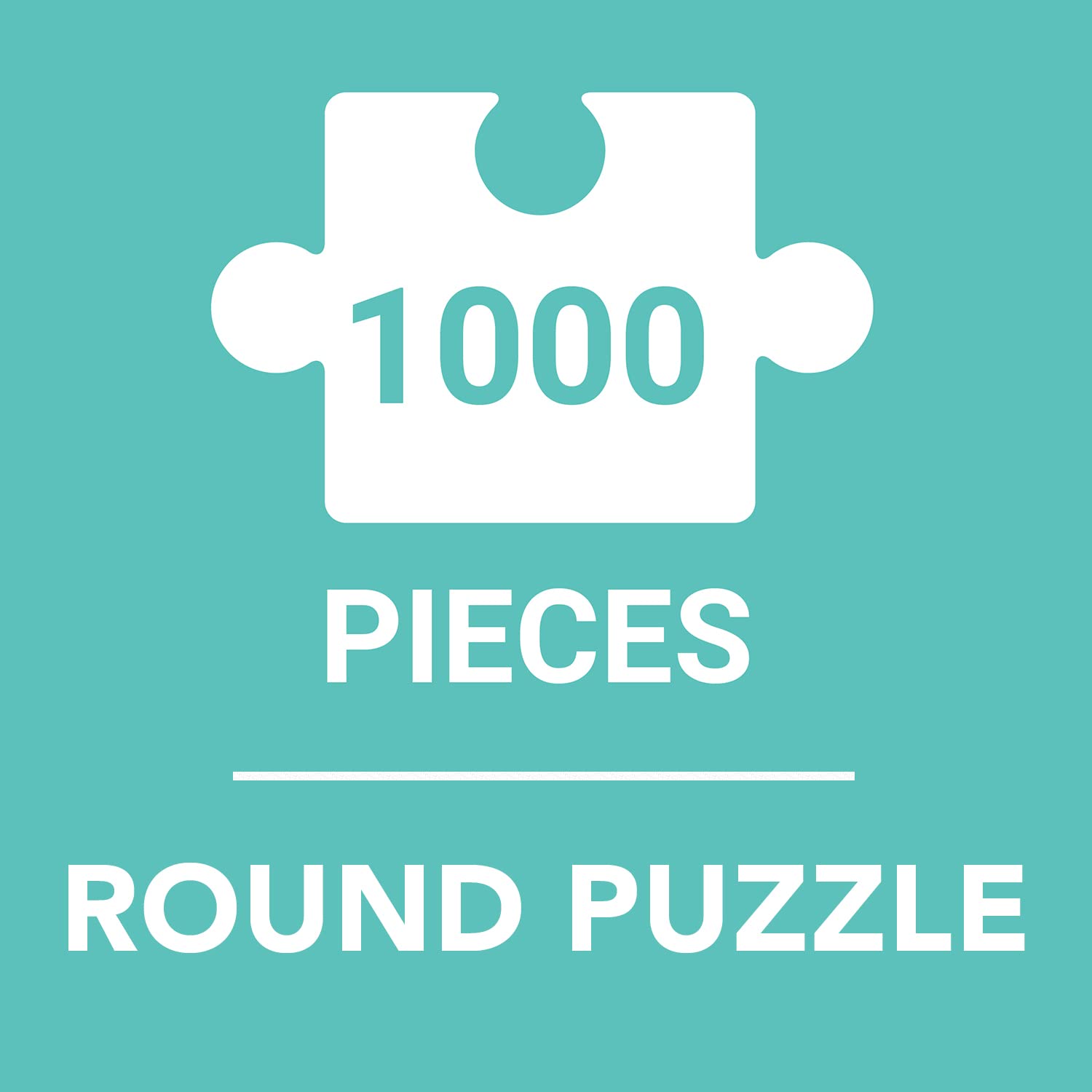 Mina Hamada Luna de Flor Round Jigsaw Puzzle, Vibrant Colors