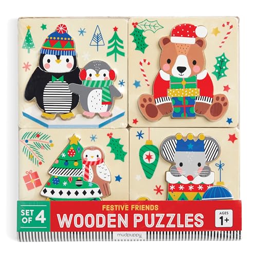 Christmas – Set Of 4 Wood Puzzles