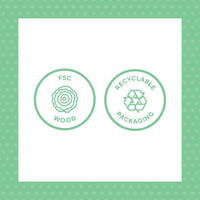 Whale and Baby Wooden Push Along, Blue, One Size