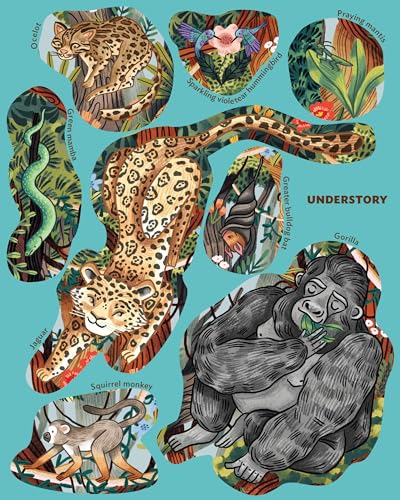 Creatures of the Rainforest Sticker Poster