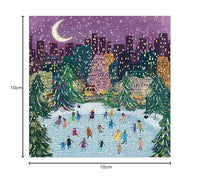 Merry Moonlight Skaters 500 Piece Foil Puzzle