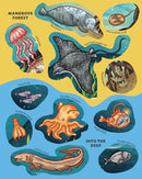 Creatures of the Ocean Sticker Poster