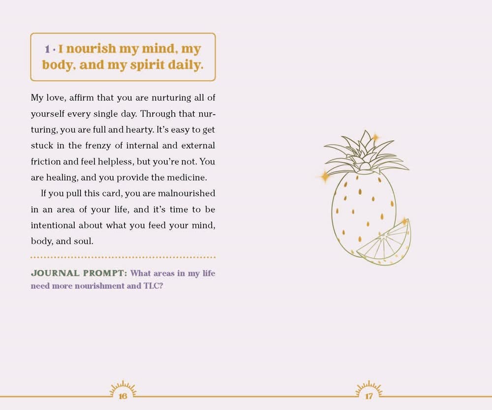 Golden Mantras: Affirmation Deck and Guidebook