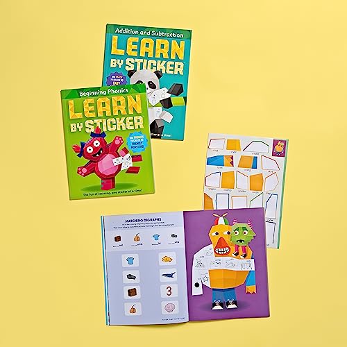 Learn by Sticker: Beginning Phonics: Use Phonics to Create 10 Friendly Monsters!