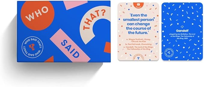 Who Said That?: A Game of Quotes 430 Cards