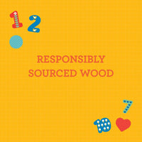 Multi-Language Numbers + Shapes + Colors Wooden Tray Puzzle