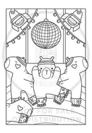 Super-Cute Capybaras: A Cozy Creatures Coloring Book