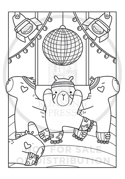 Super-Cute Capybaras: A Cozy Creatures Coloring Book