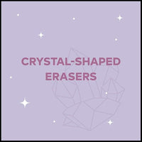Creativity Crystals: 5 Translucent Erasers