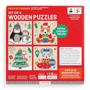 Christmas – Set Of 4 Wood Puzzles