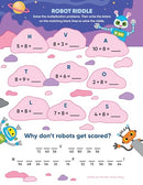 Learn by Sticker: Multiplication: Use Math to Create 10 Awesome Robots!