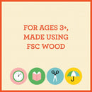 Multi-Theme Matching Wooden Memory Game