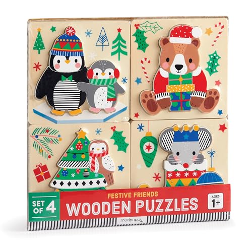 Christmas – Set Of 4 Wood Puzzles