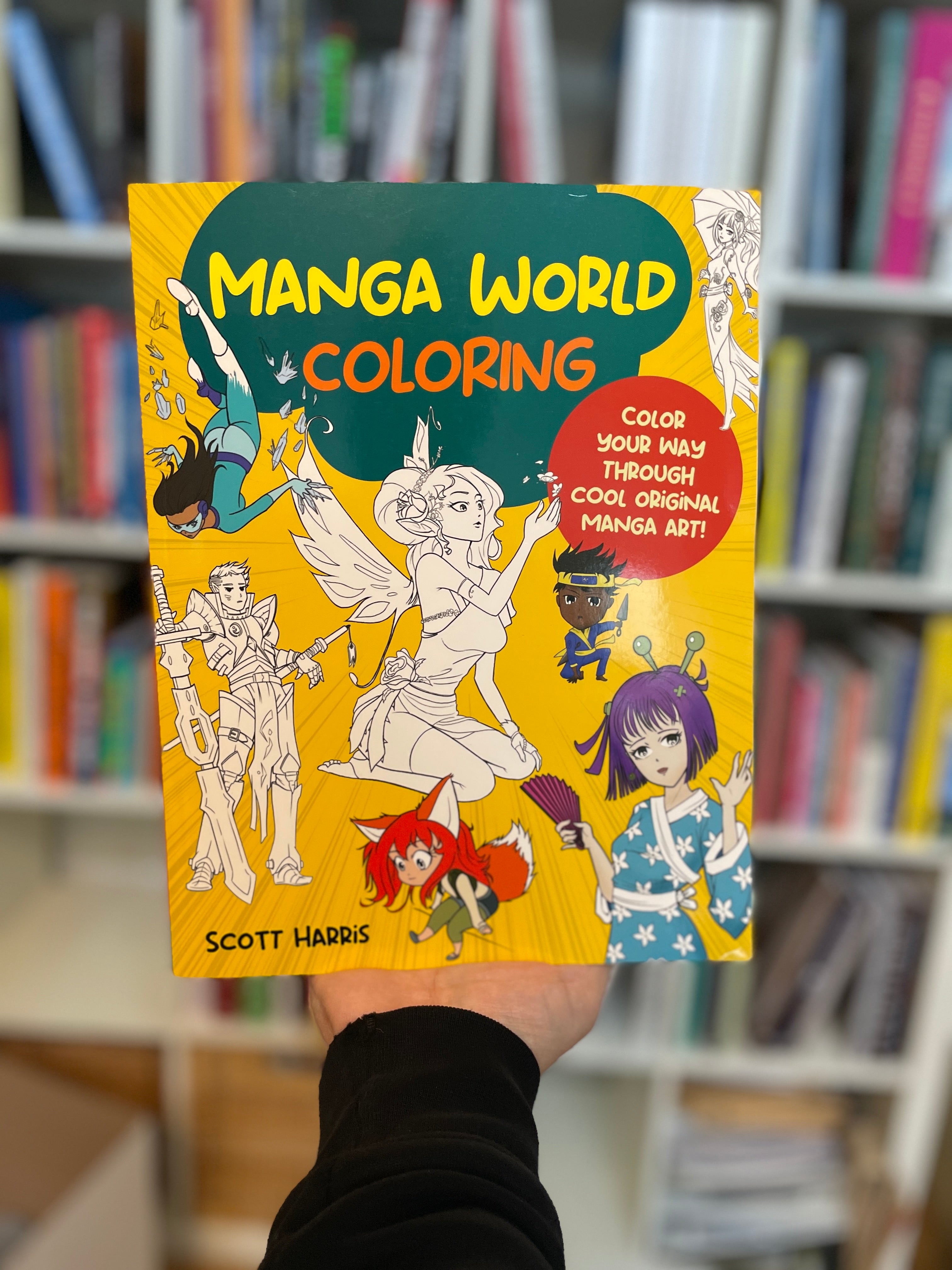 Manga World Coloring: Color your way through cool original manga art!