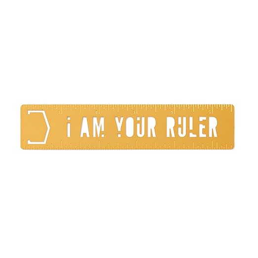 I Am Your Ruler Metal Bookmark Stencil