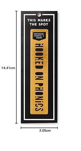 Hooked On Phonics Metal Bookmark Stencil