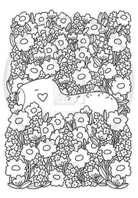 Super-Cute Capybaras: A Cozy Creatures Coloring Book