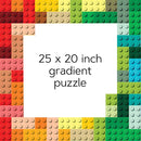 Lego Rainbow Bricks Puzzle: 1000-piece