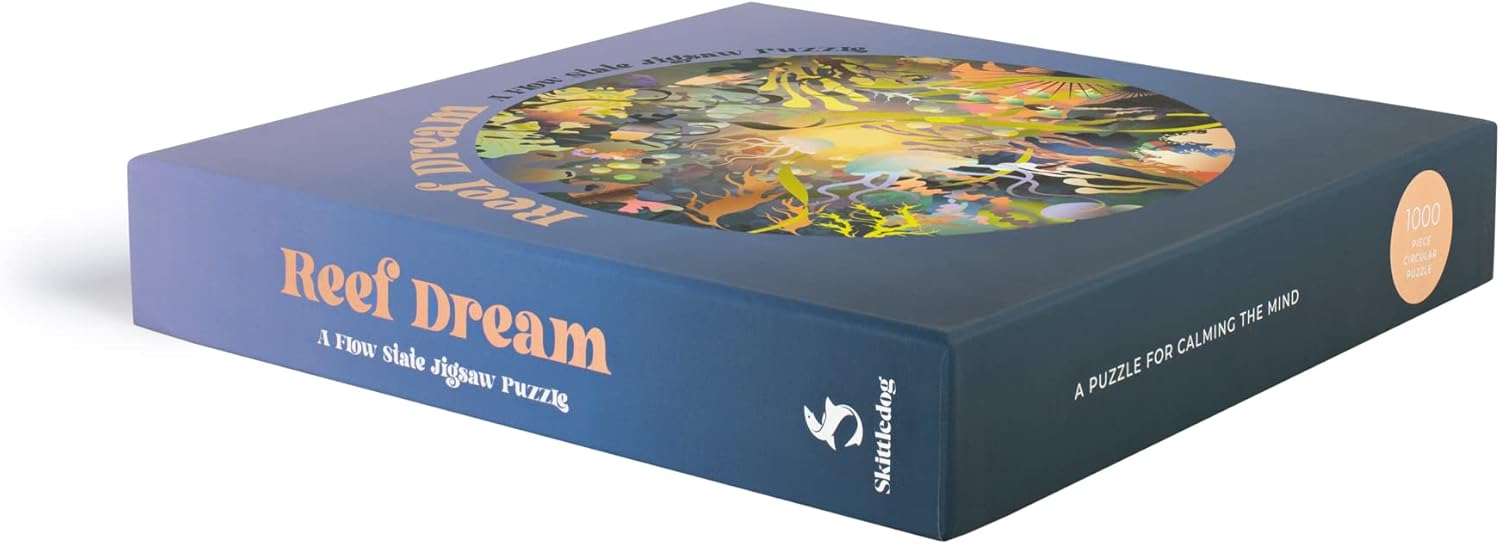 Reef Dream: A Flow State Circular Jigsaw Puzzle