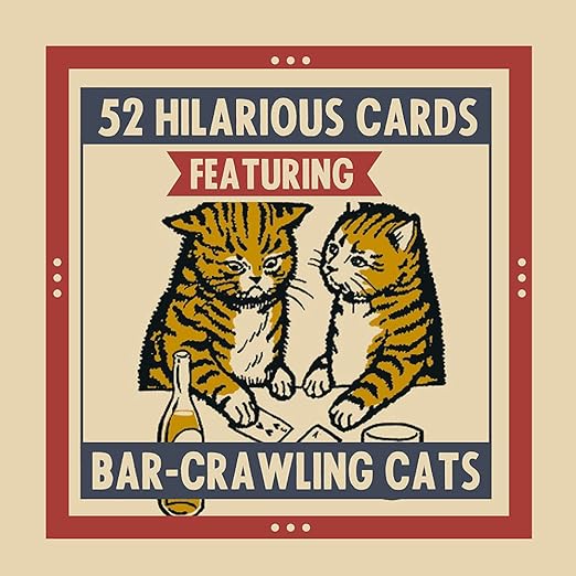Last Call Cats Playing Cards