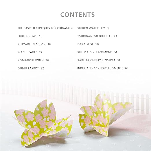 Origami Flowers and Birds