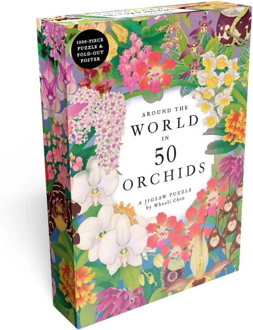 Around the World in 50 Orchids A 1000-piece jigsaw puzzle