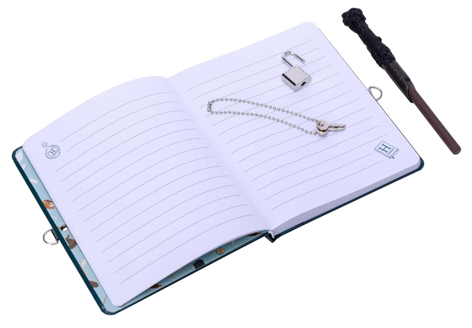 Harry Potter: Wands at the Ready Lock & Key Diary