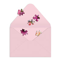 House Puzzzle Ranunculus Greeting Card Puzzle