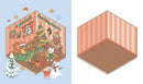 Cozy Christmas: Over 500 Reusable Stickers! (Cute 'n' Cozy Sticker Therapy Series)