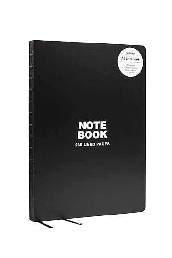 Black A4 Notebook